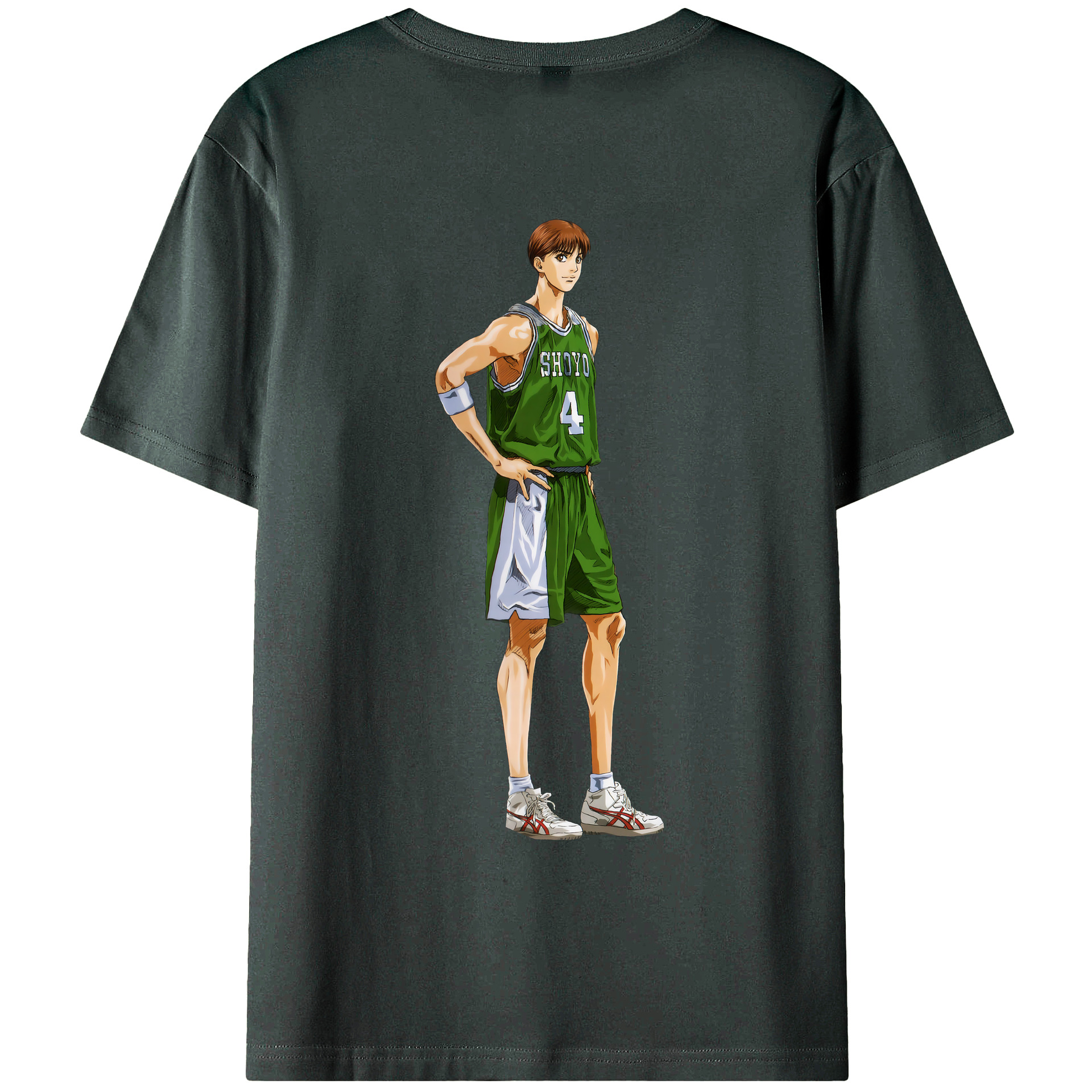 （画像用） SLAM DUNK／スラムダンク 綿100％ メンズ半袖Tシャツ（バックプリント） 通気性